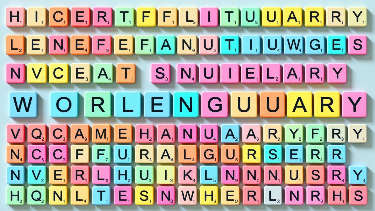 Letter tiles grouped neatly by length