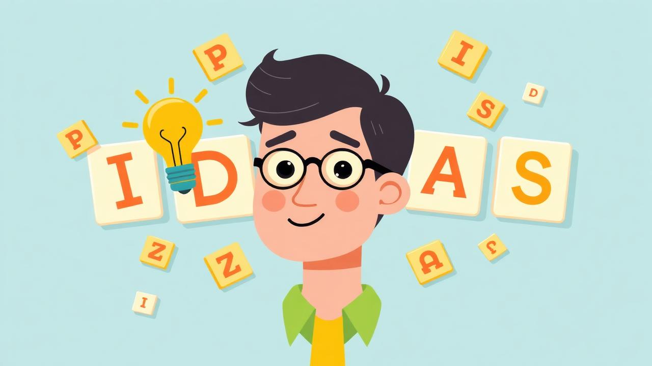 A person having an idea about words